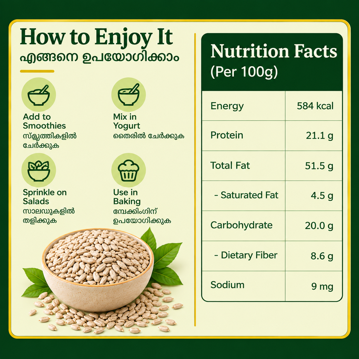 Sunflower Seeds Shelless